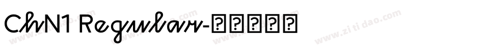 ChN1 Regular字体转换